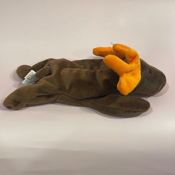 1993 Vintage Chocolate the Moose Ty Original Beanie Baby 9” PVC Pellets NWT EUC - Picture 5 of 9